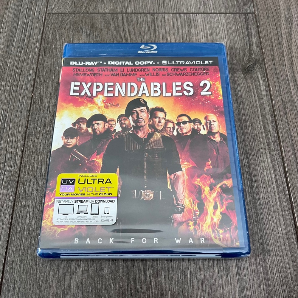 The Expendables 2 Blu-ray Digital Copy Lionsgate Action Movie Stallone Sealed